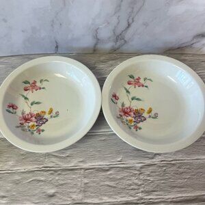 Bareuther Waldsassen Bavaria Germany Floral Serving Salad Bowls 172 Set of 2
